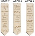 Zakończenie roku drewniana zakładka do książki na prezent grawer