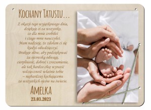 Ramka zdjęcie prezent na DZIEN OJCA TATY upominek