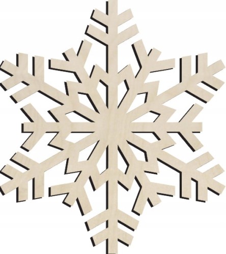 Drewniana dekoracja Boże Narodzenie świąteczna ozdoba DUŻA 60cm decoupage