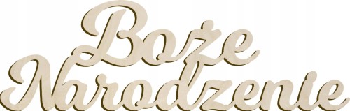 Drewniany napis Boże Narodzenie ozdoba Boże Narodzenie stroik świąteczny