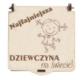Prezent na dzień kobiet dziewczyn gra kółko i krzyżyk grawer życzenia