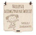Prezent na dzień kobiet dziewczyn gra kółko i krzyżyk grawer życzenia