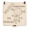 Prezent na dzień kobiet dziewczyn gra kółko i krzyżyk grawer życzenia