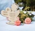 Statuetka Pamiątka Pierwszej Komunii Świętej napis grawer IHS 