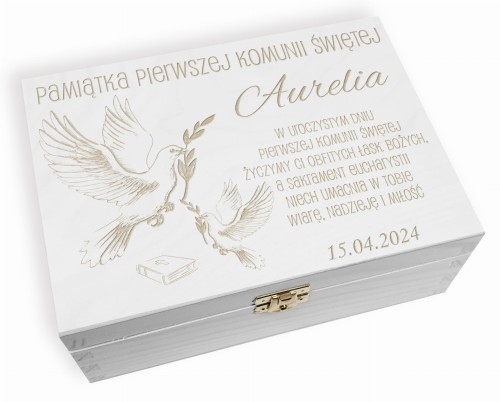 Pamiątka Pierwsza Komunia Święta na prezent GRAWER komunijny życzenia