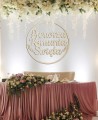Drewniana obręcz 50cm Pierwsza Komunia Święta Koło Wianek napis dekoracja