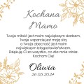Prezent dla Mamy na Dzień Mamy upominek podziękowanie złote serce