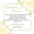 Prezent dla Mamy na Dzień Mamy podziękowania z drewnianym sercem 
