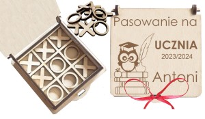 Gra kółko i krzyżyk pasowanie na pierwszoklasistę dla uczniów ślubowanie