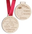 Medal pasowanie na ucznia dla pierwszoklasisty drewniany ślubowanie szkoła