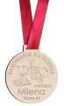 Medal pasowanie na przedszkolaka prezent na ślubowanie grawer szkoła