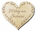 Tabliczki drewniane z miesiącami dziecka do zdjęć pamiątkowych serce imię