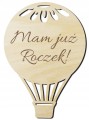 Tabliczki drewniane do zdjęć pamiątkowych z kartami na pierwszy rok życia dziecka