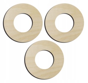 Obręcz drewniana  4cm 3szt do łapacza snów baza DREWNIANE KOŁO koła ozdoba
