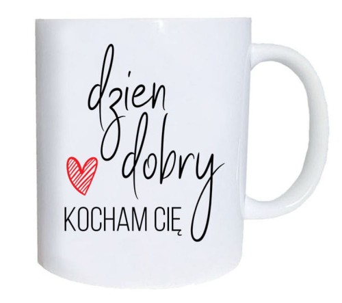 Kubek prezent na Walentynki Dzień Kobiet dla chłopaka i dziewczyny do kawy