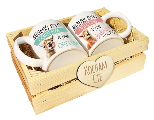 Zestaw pudełko kubek prezent na Walentynki Dzień Kobiet dla niej dla niego