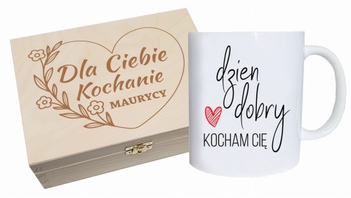 Kubek i Niezbędnik na Walentynki Prezent dla Chłopaka Dziewczyny męża żony