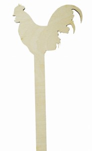 Drewniany topper kogut dekoracja święta Wielkanoc na stroik i tort