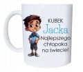 Prezent na Dzień Chłopaka z nadrukiem i imieniem biały Prezent dla kolegi