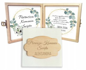 Pudełko na pieniądze Komunia Święta pamiątka Pierwszej Komunii prezent