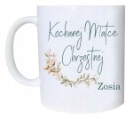 Podziękowanie dla Chrzestnych Kubek Prezent na Komunię Świętą Chrzest