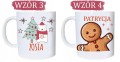 Kubek świąteczny z imieniem nadrukiem prezent na Mikołajki i Święta
