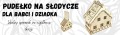 Domek na słodycze cukierki na Dzień Babci i Dziadka drewniany prezent