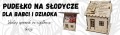 Drewniane pudełko domek na słodycze cukierki prezent Dzień Babci Dziadka