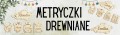 Drewniana metryczka narodziny dziecka na prezent imię grawer pamiątka