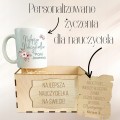 Podziękowania dla Nauczyciela Kubek na prezent zestaw dla Wychowawcy nadruk