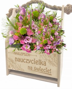 Prezent podziękowanie dla Nauczyciela zakończenie roku nosidło na kwiaty