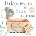 Podziękowania dla Dziadków na Komunię Chrzest prezent zestaw podziękowanie